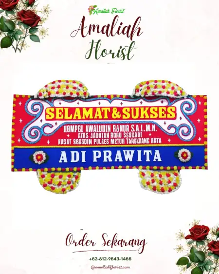 Papan Bunga Ucapan Selamat Guwa Lor